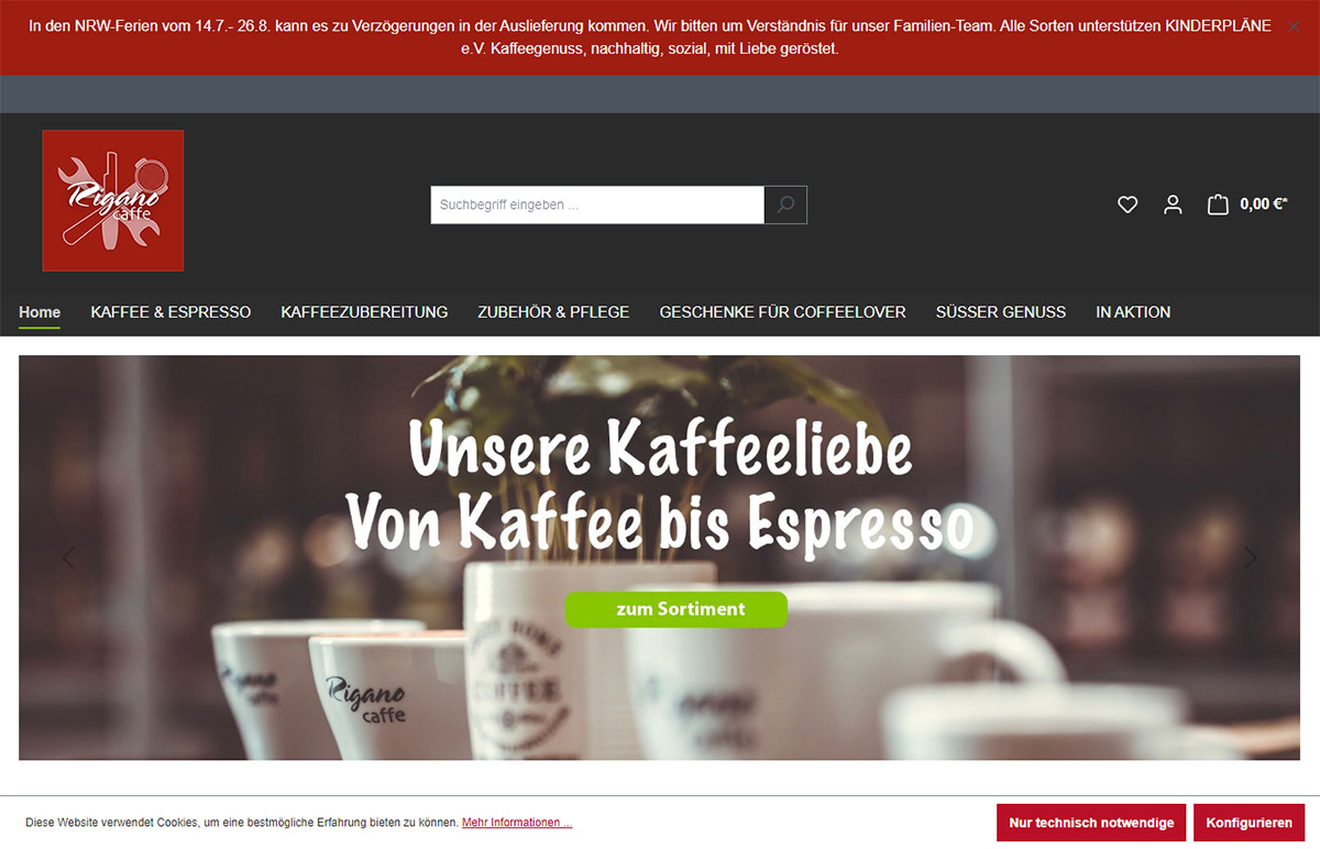 Screenshot Shop Rigano