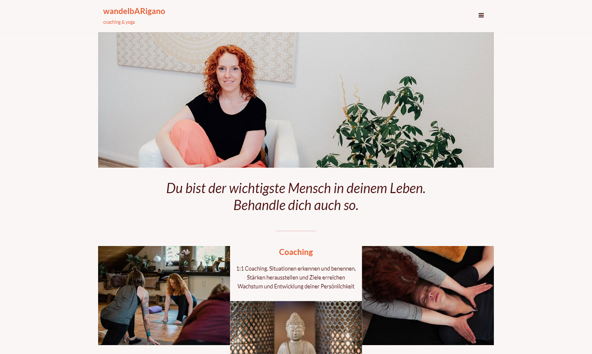 Screenshot Webseite wandelbarigano