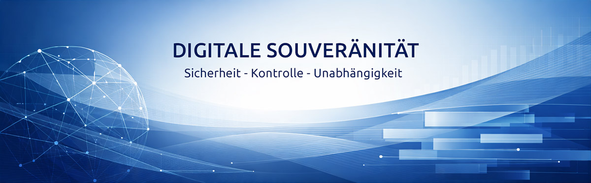 Digitale Souveraenitaet Abstrakte Grafik, nur Deko