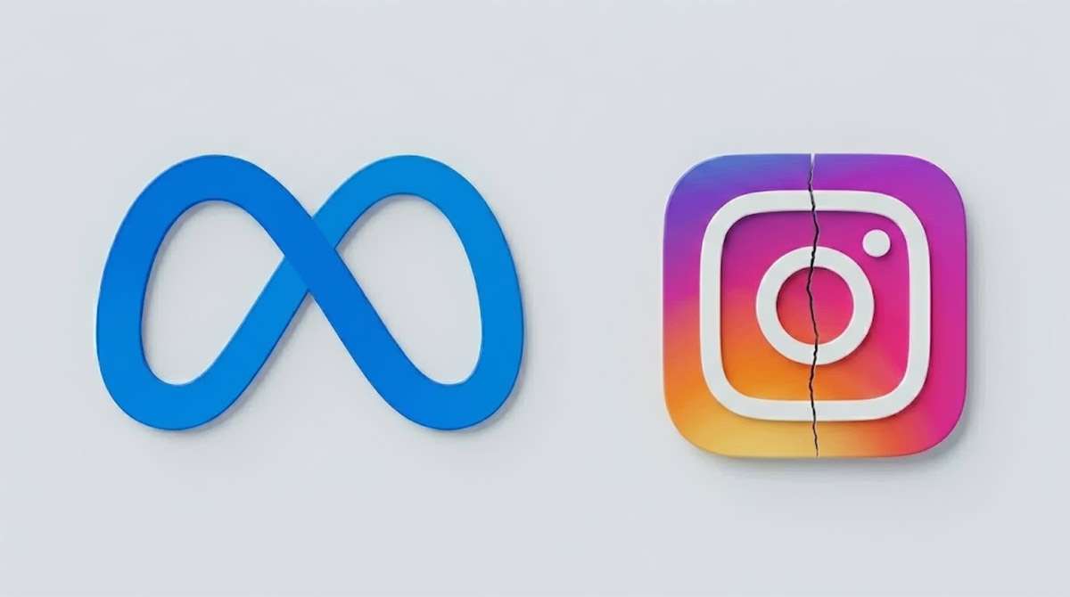 Meta und instagram-Logos