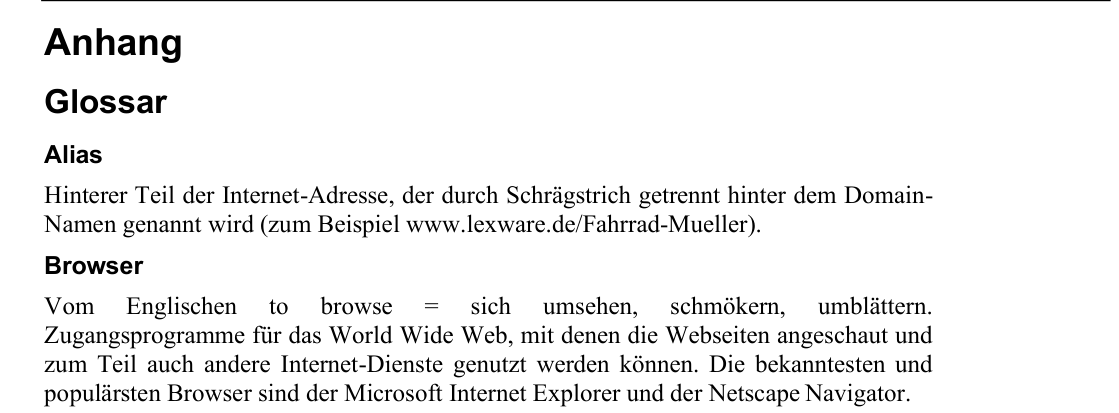 Screenshot Handbuch